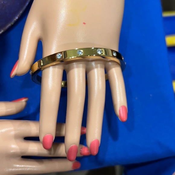 Kate Spade Hinge Bracelet - Gold Tone - Picture 2 of 6